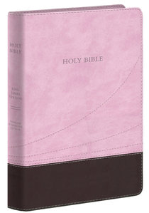 KJV Large Print Thinline Reference Bible Chocolate/Pink KJV Large Print Thinline Reference Bible Chocolate/Pink