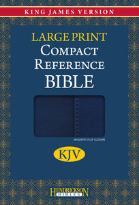 Hendrickson Compact Reference Large Print Blue With Magnetic Flap Closure Flexisoft Hendrickson Compact Reference Large Print Blue With Magnetic Flap Closure Flexisoft