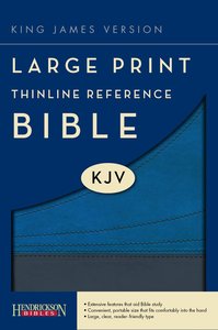 KJV Large Print Thinline Reference Bible Slate/Blue KJV Large Print Thinline Reference Bible Slate/Blue