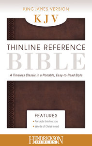 KJV Thinline Reference Bible Chestnut Brown KJV Thinline Reference Bible Chestnut Brown