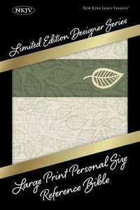 NKJV Large Print Personal Size Reference Bible Designer Series Linen Leaves NKJV Large Print Personal Size Reference Bible Designer Series Linen Leaves