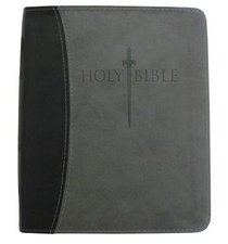 KJV Sword Study Personal Size Giant Print Bible Black/Grey KJV Sword Study Personal Size Giant Print Bible Black/Grey