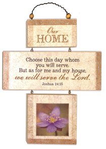 Cross Shaped Three Piece Mdf Wall Plaque: Our Home, Joshua 24:15 (Crosswords) Cross Shaped Three Piece Mdf Wall Plaque: Our Home, Joshua 24:15 (Crosswords)