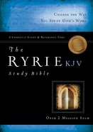 KJV Ryrie Study Bible Black Genuine Indexed (Red Letter Edition) Genuine Leather