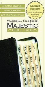 Majestic Bible Tabs Large Print Traditional Gold Majestic Bible Tabs Large Print Traditional Gold
