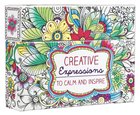 Adult Boxed Coloring Cards: Creative Expressions to Calm and Inspire Box