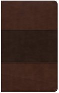 CSB Ultrathin Reference Bible Saddle Brown Indexed Imitation Leather