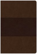 CSB Super Giant Print Reference Bible Saddle Brown Red Letter Edition Imitation Leather