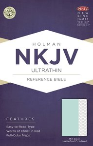 NKJV Ultrathin Reference Indexed Bible Mint Green NKJV Ultrathin Reference Indexed Bible Mint Green