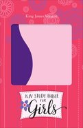 KJV Study Bible For Girls Purple/Pink Duravella (Red Letter Edition) Imitation Leather