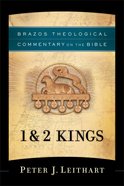 1 & 2 Kings (Brazos Theological Commentary On The Bible Series) Paperback