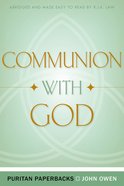 Communion With God Paperback