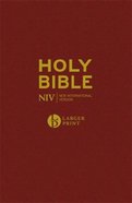 NIV Larger Print Burgundy Bible Hardback