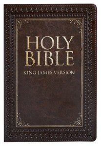 KJV Large Print Thinline Bible Brown Red Letter Edition KJV Large Print Thinline Bible Brown Red Letter Edition