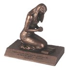 Moments of Faith Prayer Sculpture: Praying Woman (Psalm 34:4) Homeware