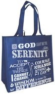 Reusable Shopping Bag: Serenity Prayer (Blue With Blue Shoes) Soft Goods