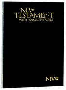 NIV Pocket New Testament With Psalms & Proverbs Black (Black Letter Edition) Paperback