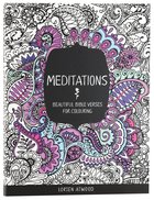 Meditations (Adult Coloring Books Series) Paperback
