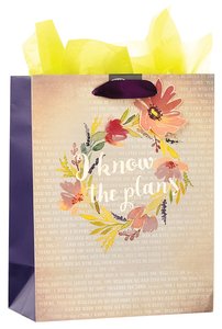 Gift Bag Medium: I Know the Plans (Colored Wreath) Gift Bag Medium: I Know the Plans (Colored Wreath)