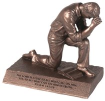 Moments of Faith Prayer Sculpture: Praying Man (Psalm 145:18) Moments of Faith Prayer Sculpture: Praying Man (Psalm 145:18)