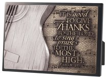 Moments of Faith Sculpture Plaque: Guitar, It is Good to Give Thanks to the Lord, Psalm 92:1 Moments of Faith Sculpture Plaque: Guitar, It is Good to Give Thanks to the Lord, Psalm 92:1