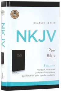 NKJV Pew Bible Black (Red Letter Edition) NKJV Pew Bible Black (Red Letter Edition)
