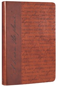 Classic Journal: I Know the Plans Brown Luxleather (Jer 29:11) Classic Journal: I Know the Plans Brown Luxleather (Jer 29:11)
