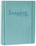 NLT Inspire Creative Journaling Bible Large Print Tranquil Blue (Black Letter Edition) Imitation Leather Over Hardback