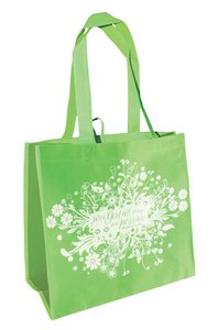 Eco Totes: All Things Are Possible, Green With Dark Green Sides Eco Totes: All Things Are Possible, Green With Dark Green Sides