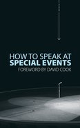 How to Speak At Special Events Pb Large Format