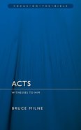 Acts (Focus On The Bible Commentary Series) Pb Large Format
