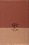 ESV Classic Reference Brown/Tan Tree Design Imitation Leather