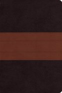 ESV Study Personal Size Bible Trutone Deep Brown/Tan Trail Design Imitation Leather