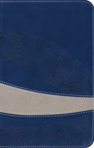 ESV Large Print Compact Bible Trutone Navy/Taupe Curve ESV Large Print Compact Bible Trutone Navy/Taupe Curve