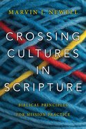 Crossing Cultures in Scripture eBook