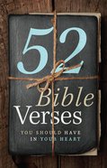 52 Bible Verses You Should Have in Your Heart eBook