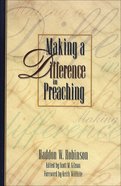 Making a Difference in Preaching eBook