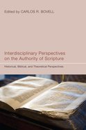Interdisciplinary Perspectives on the Authority of Scripture eBook