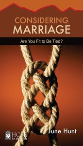 Considering Marriage (Hope For The Heart Series) Considering Marriage (Hope For The Heart Series)