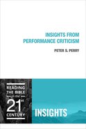 Insights From Performance Criticism (Insights Series) eBook