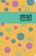 Ceb Deep Blue Kids Bible Polka Dot Yellow Imitation Leather
