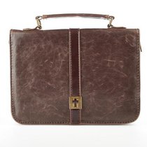 Bible Cover Classic Medium: Metal Cross Badge Brown Bible Cover Classic Medium: Metal Cross Badge Brown