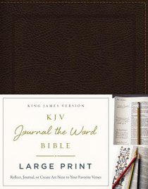 KJV Journal the Word Bible Large Print Bonded Leather Brown Red Letter Edition KJV Journal the Word Bible Large Print Bonded Leather Brown Red Letter Edition