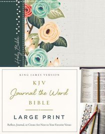 KJV Journal the Word Bible Large Print Green Floral (Red Letter Edition) KJV Journal the Word Bible Large Print Green Floral (Red Letter Edition)