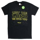 T-Shirt: May the Lord Medium Black/Gold (2 Thess 3:16) Soft Goods
