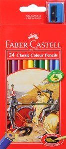 Faber-Castell Classic Colour Pencils Set of 24 + Bonus Sharpener Faber-Castell Classic Colour Pencils Set of 24 + Bonus Sharpener