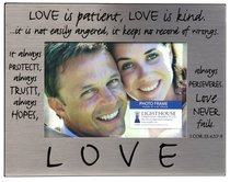 Pewter Photo Frame: Love Pewter Photo Frame: Love