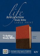 KJV Life Application Large Print Study Bible Brown/Tan (Red Letter Edition) Imitation Leather
