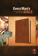 NLT Every Man's Bible Deluxe Messenger Edition Layered Brown (Black Letter Edition) Imitation Leather