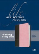 KJV Life Application Study Bible Dark Brown/Pink 2nd Edition (Red Letter Edition) Imitation Leather